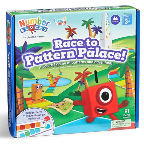 hand2mind Numberblocks Race to Pattern Palace Board Game | KidzInc Australia