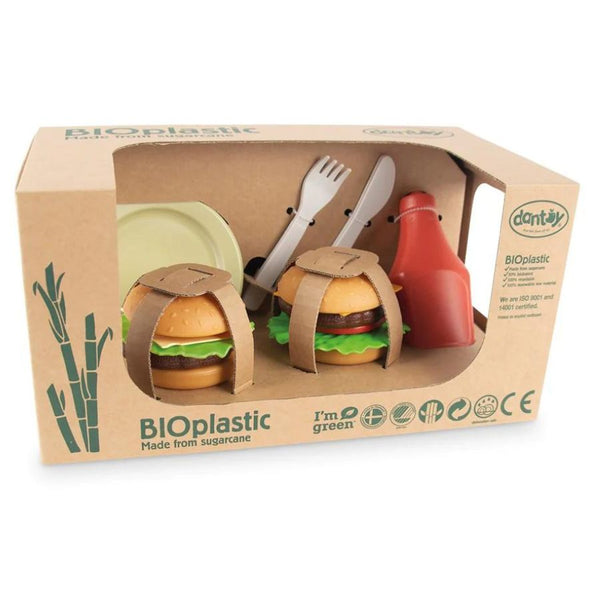 Dantoy BIOPlastic Burger Set | Playfood for Kids | KidzInc Australia