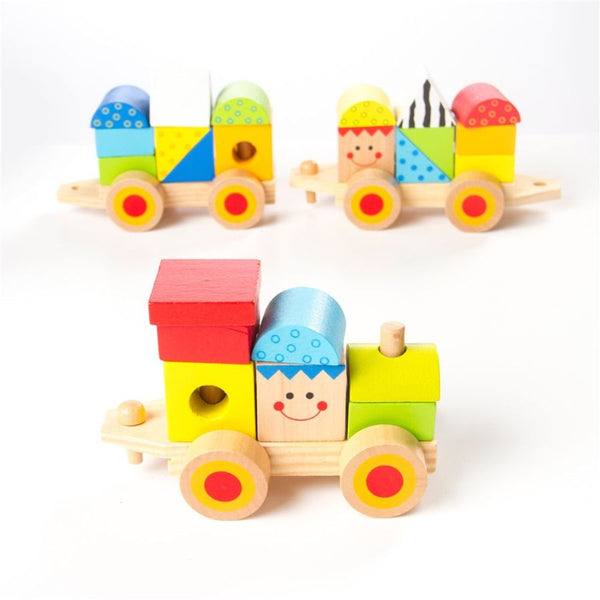 Fat Brain Toys - Learning Locomotive Wooden Train