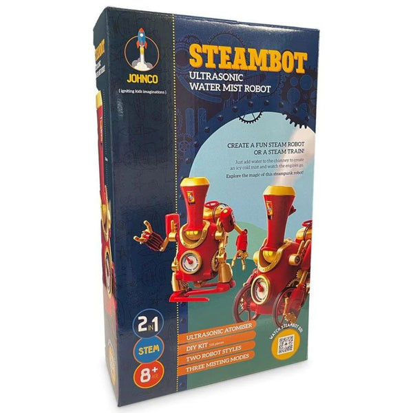 Johnco Steambot 2-in-1 Ultrasonic Water Mist Robot | KidzInc Australia | Robotic Toys