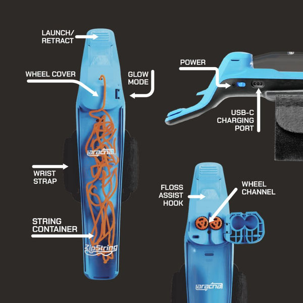 ZipString Aracna Webshooter – Glow Action STEM Toy | KidzInc Australia 6