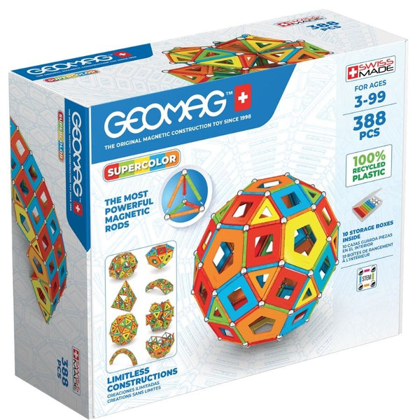 Geomag - Masterbox Recycled Plastic Supercolour Panels 388 Pieces