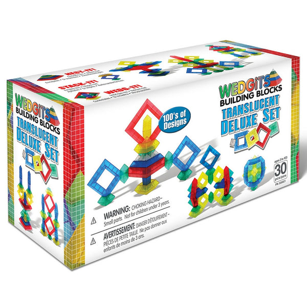 Wedgits - Translucent Deluxe Set | KidzInc Australia | Online Educational Toy Store