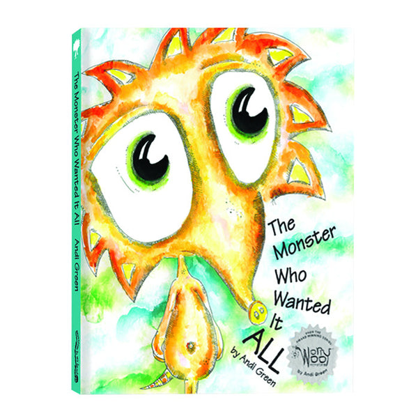 WorryWoo - The Monster Who Wanted It All Book | KidzInc Australia | Online Educational Toy Store