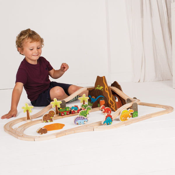 Bigjigs - Dinosaur Train Set | KidzInc Australia | Online Educational Toy Store