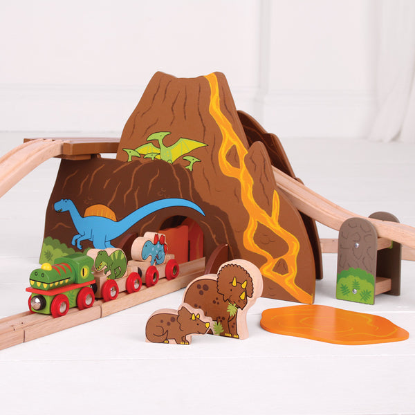 Bigjigs - Dinosaur Train Set | KidzInc Australia | Online Educational Toy Store