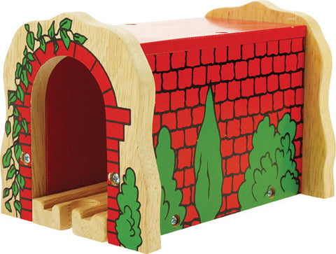 Bigjigs - Red Brick Tunnel | KidzInc Australia | Online Educational Toy Store