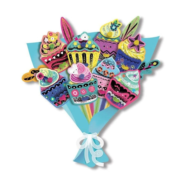 Avenir Scratch Art Cake Bouquet | Kids Craft Kits | KidzInc Australia 2