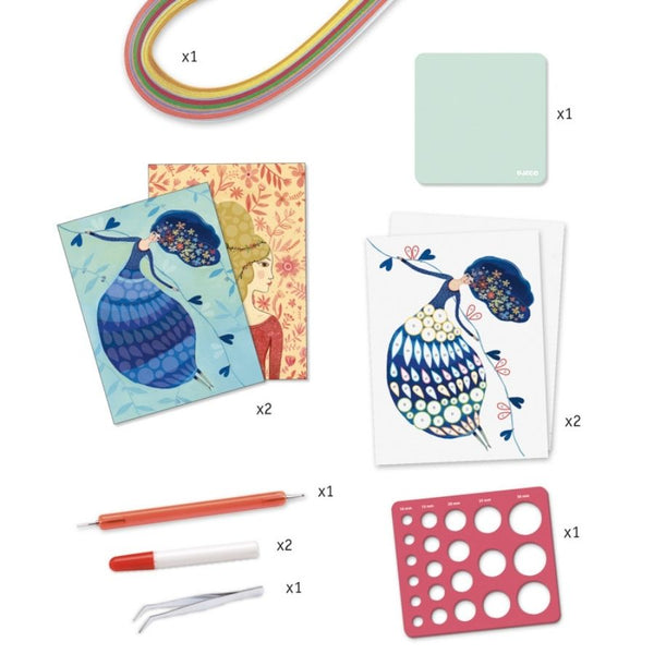 Djeco Quilling Petticoat Scrolls Craft Kit for Kids|KidzInc Australia 3