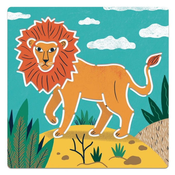 Djeco Wild Animals Stencils | Craft Kit for Kids | KidzInc Australia 3