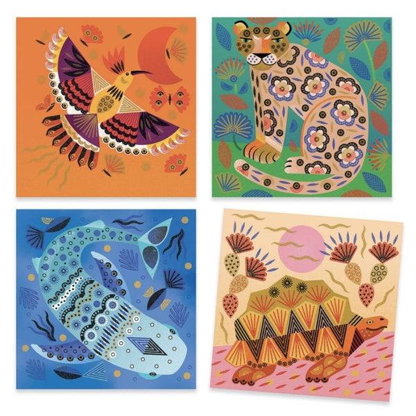 Djeco Patterns and Animals Clear Stamps | Art and Craft Kits | KidzInc Australia 4