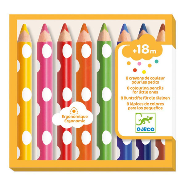 Djeco 8 Little Ones Colour Pencils | KidzInc Best Educational Toys