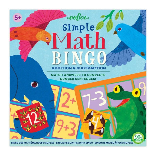 eeBoo Bingo Simple Maths Game |Board Game for Kids |KidzInc Australia 