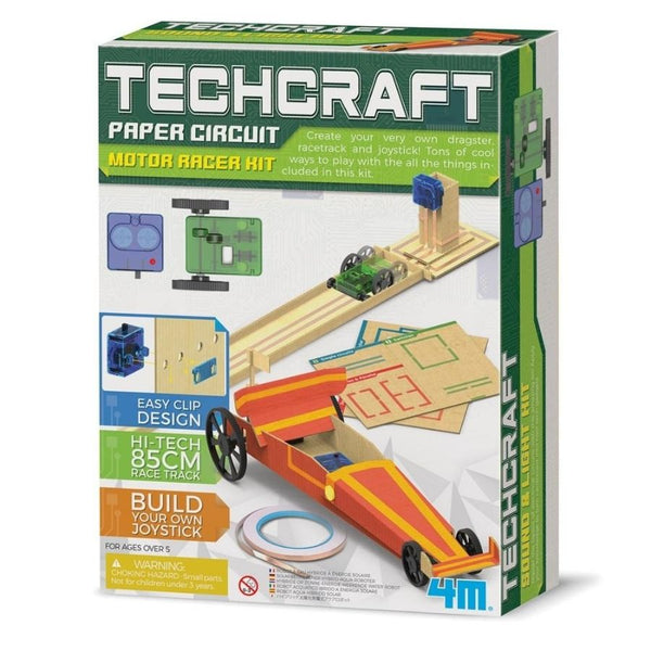 4M Techcraft Paper Circuit Motor Race Science Kit | KidzInc Australia Educational Toys Online