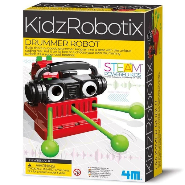 4M KidzRobotix Drummer Robot | Coding Toys for Kids |KidzInc Australia