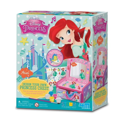 4M Toys Disney Ariel Mirror Chest Design Your Own Princess Craft Kit | KidzInc Australia