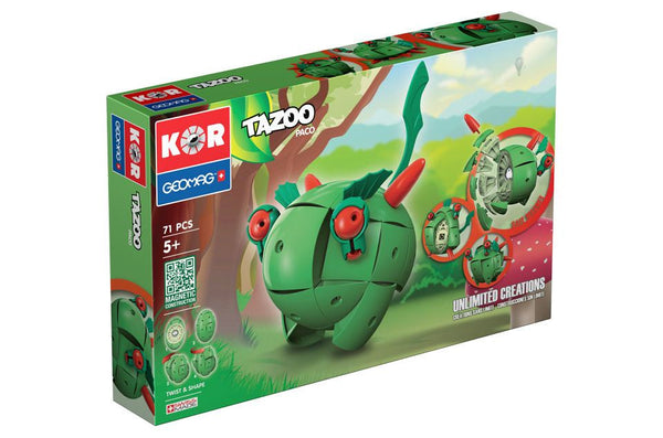 GeoMag KOR Tazoo Paco (71 Pieces) | KidzInc Australia | Online Educational Toy Store