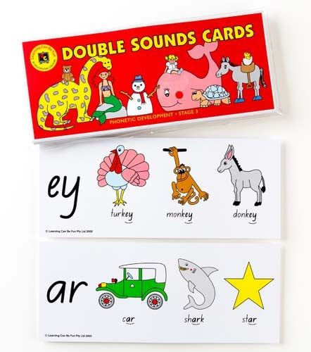 Learning Can Be Fun - Double Sounds Cards | KidzInc Australia | Online Educational Toy Store