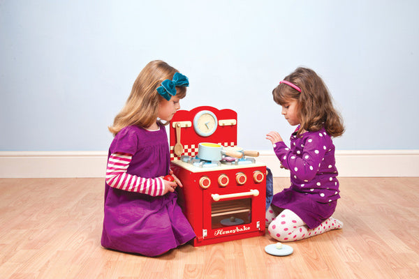 Le Toy Van - Red Oven & Hob Set | KidzInc Australia | Online Educational Toy Store