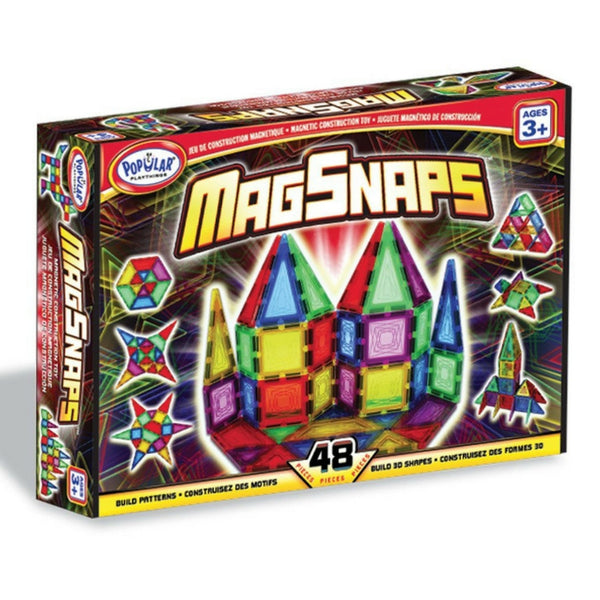 Popular Playthings - MagSnaps 48 Piece Set | KidzInc Australia | Online Educational Toy Store