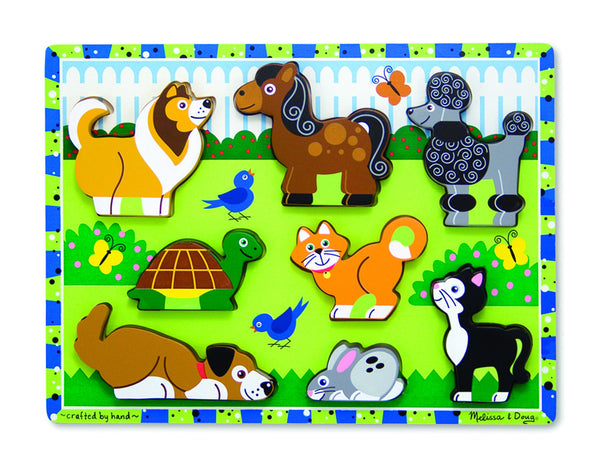 Melissa & Doug Chunky Puzzle - Pets | KidzInc Australia | Online Educational Toy Store