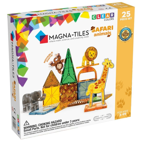 Magna-Tiles - Safari Animals 25-Piece Set Magnetic Tiles | KidzInc Australia