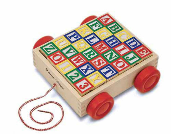 Melissa & Doug - Classic ABC Block Cart | KidzInc Australia | Online Educational Toy Store