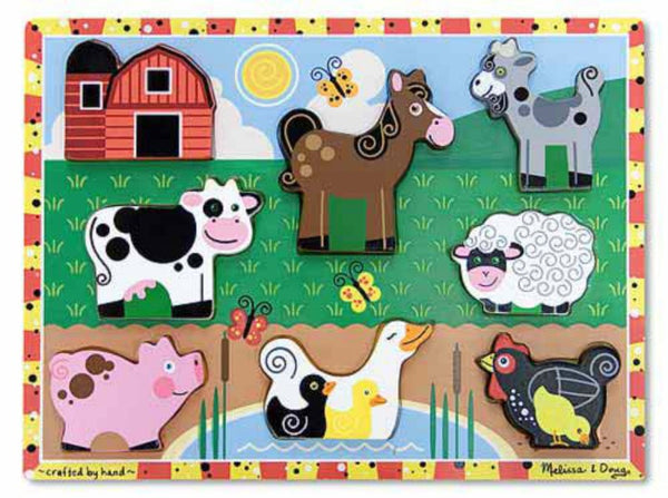 Melissa & Doug Chunky Puzzle - Farm | KidzInc Australia | Online Educational Toy Store