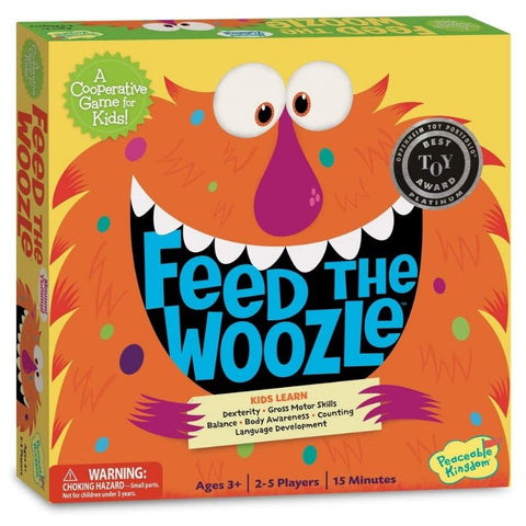 Peaceable Kingdom Feed The Woozle Preschool Game | KidzInc Australia
