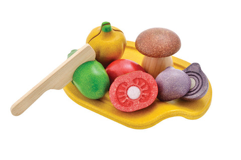 Plan Toys - Assorted Vegetable Set | KidzInc Australia | Online Educational Toy Store