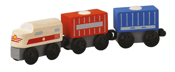 Plan Toys - Cargo Train | KidzInc Australia | Online Educational Toy Store