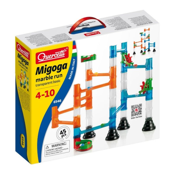 Quercetti Migoga Transparent Basic Marble Run | KidzInc Australia