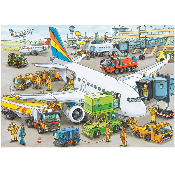Ravensburger 35 pc -Busy Airport Puzzle | KidzInc Australia | Online Educational Toy Store