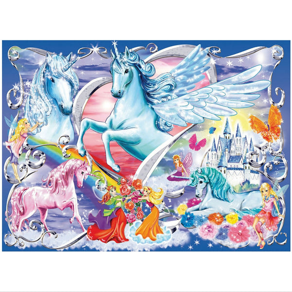 Ravensburger 100 pc -Amazing Unicorns Glitter Puzzle | KidzInc Australia | Online Educational Toy Store