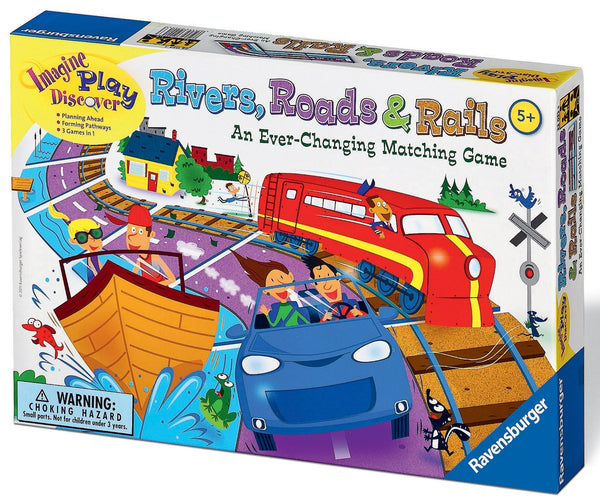 Ravensburger - Rivers Roads & Rails Game | KidzInc Australia | Online Educational Toy Store