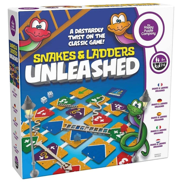 The Happy Puzzle Company Snakes And Ladders Unleashed Game | KidzInc Australia