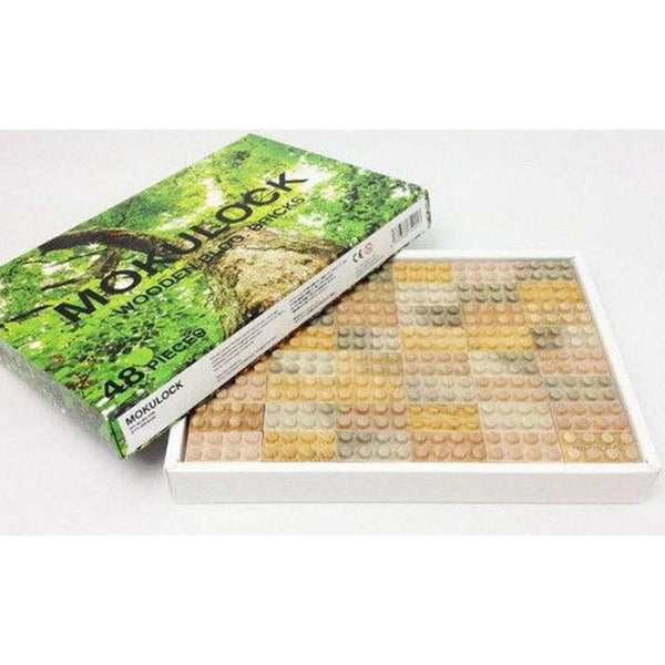 Mokulock Wooden Building Blocks 48 Piece Set | KidzInc Australia