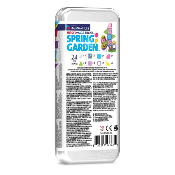 Magna-Tiles microMAGS Spring Garden 24 piece Travel Set 5
