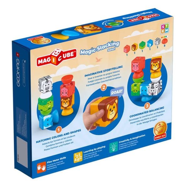 Geomag Magicube Stacking Safari 10 Pcs | Magnetic Blocks | KidzInc Australia 4