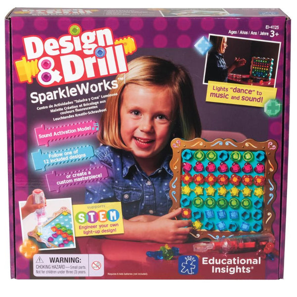 Educational Insights Design & Drill SparkleWorks | Light-Up STEM Toy | KidzInc Australia