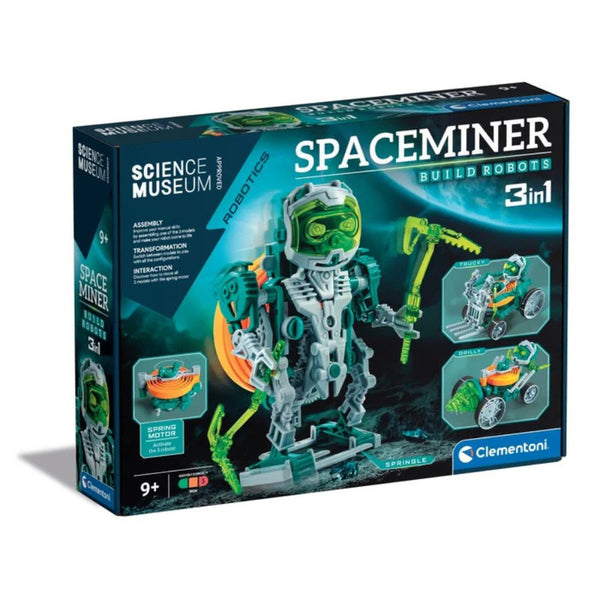Clementoni Space Miner Robot | 3-in-1 STEM Robotics Kit | KidzInc Australia