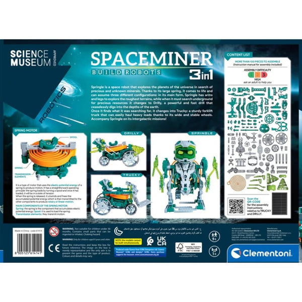 Clementoni Space Miner Robot | 3-in-1 STEM Robotics Kit | KidzInc Australia 6