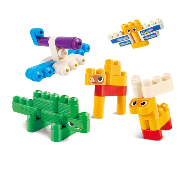 PolyM Count & Play Tow Truck 114 pieces Soft Building Blocks | KidzInc Australia 2