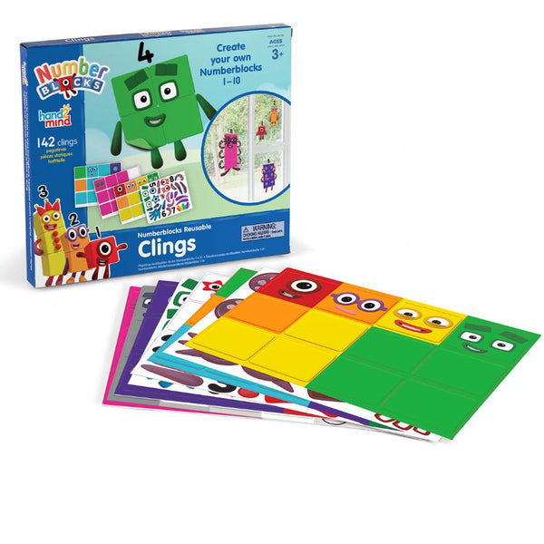 hand2mind Numberblocks 1-10 Reusable Clings | KidzInc Australia 2