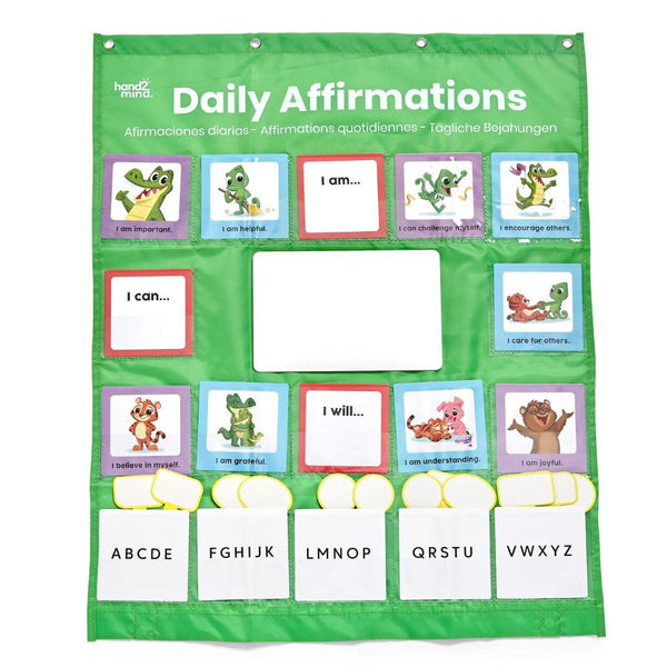 Hand2mind Daily Affirmations Pocket Chart | KidzInc Australia