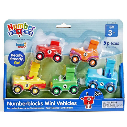 hand2mind Numberblocks Mini Vehicles Set of 5 | KidzInc Australia