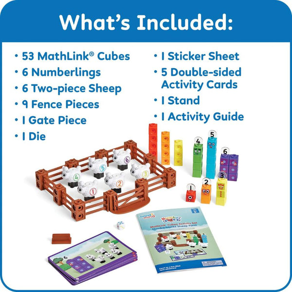 hand2mind MathLink Cubes Activity Set Numberblocks Sheep Farm | KidzInc Australia 6