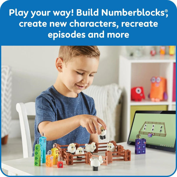 hand2mind MathLink Cubes Activity Set Numberblocks Sheep Farm | KidzInc Australia 4