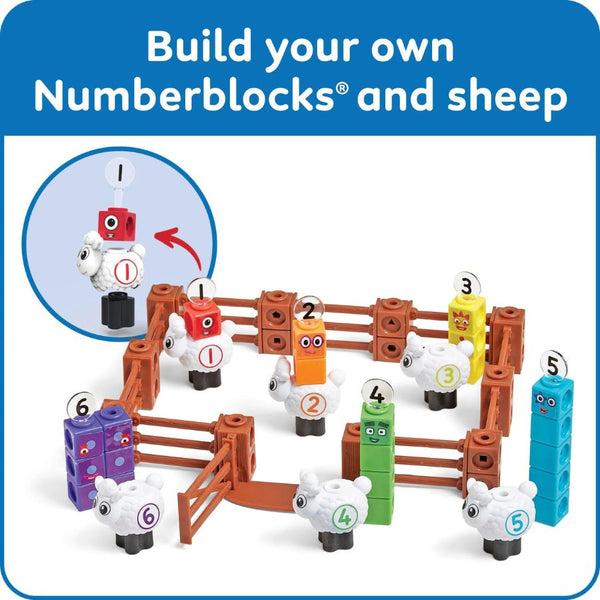 hand2mind MathLink Cubes Activity Set Numberblocks Sheep Farm | KidzInc Australia 3