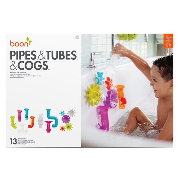Boon Pipes, Tubes & Cogs Building Bath Toy Bundle | Toddler Bath Toys | KidzInc Australia
